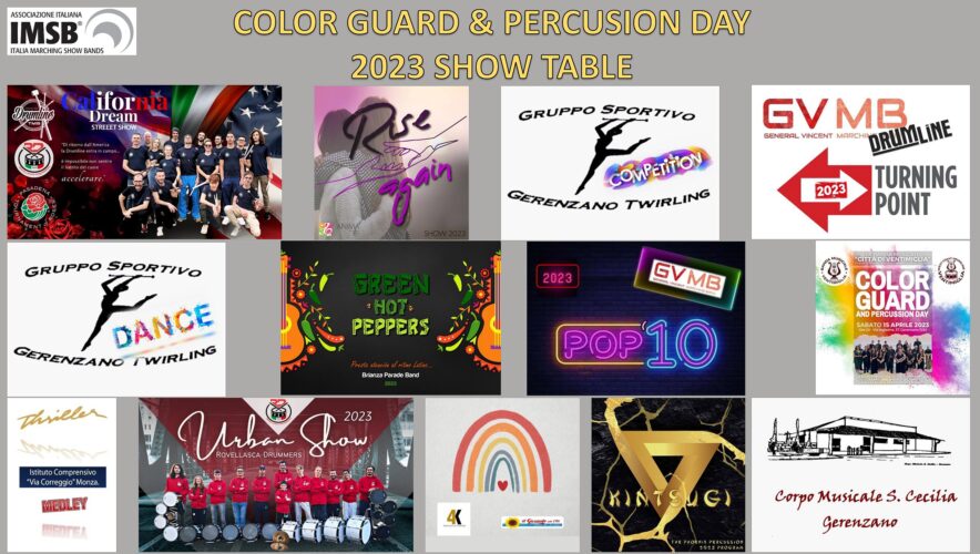 Color Guard & Percussion Day 2023: GLI SHOW